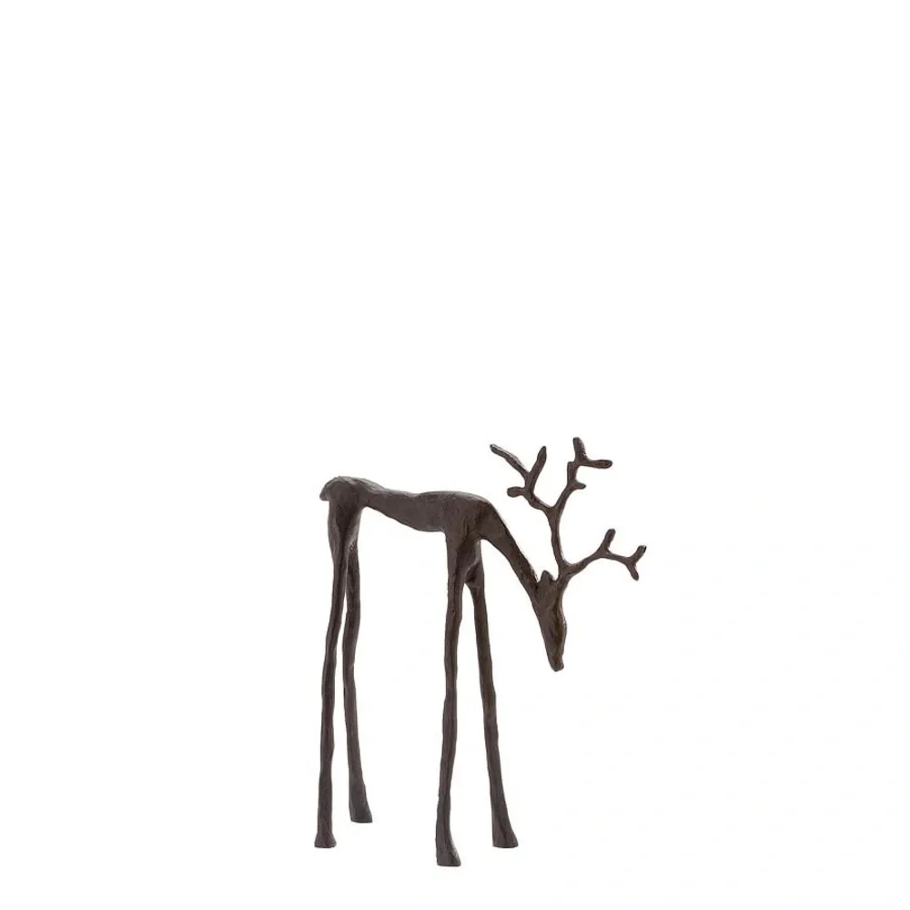 Set off 3 / Pottery Barn/ Bronze Sculpted Reindeer